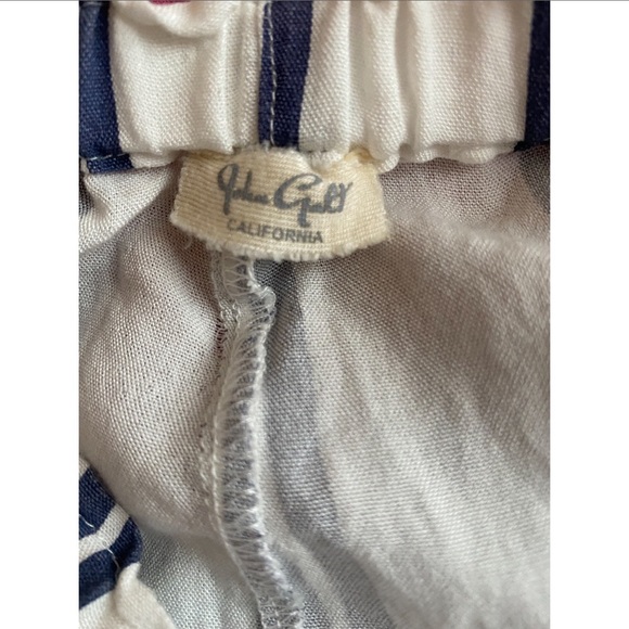 John Galt Brandy Melville navy blue and white stripped summer shorts - Picture 4 of 4